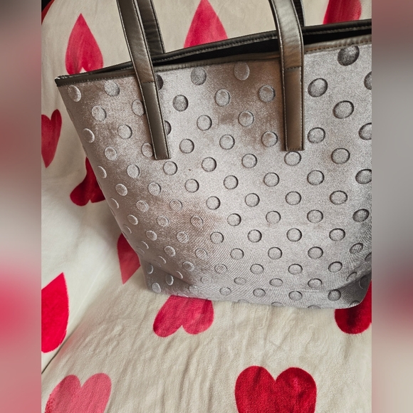 KATE SPADE Velvet Polka Dot Tote and Coin Purse - Picture 6 of 8